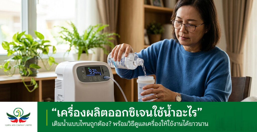 เครื่องผลิตออกซิเจนใช้น้ำอะไร